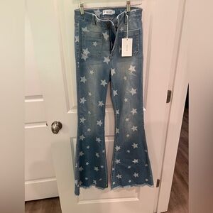 Cello boutique star denim flare jeans